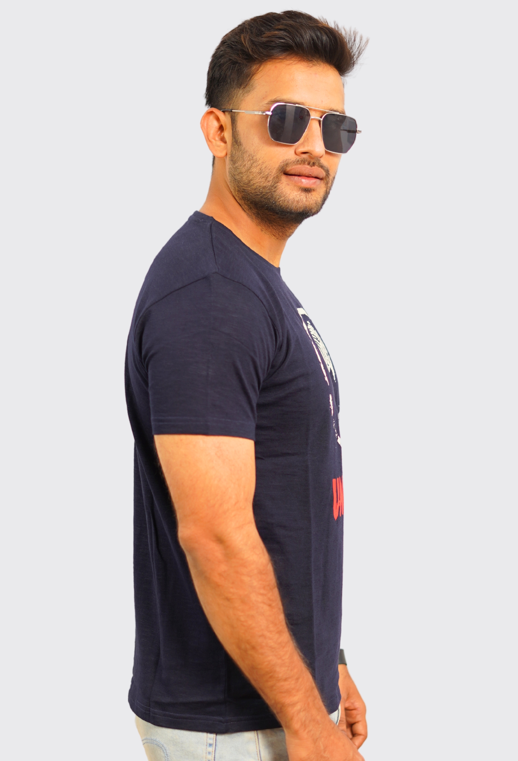 UNLOCK NAVY BLUE VINTAGE T-SHIRT