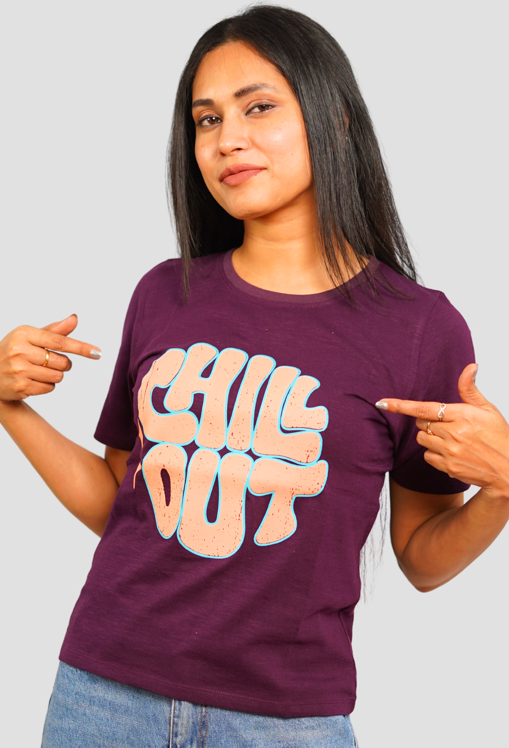 CHILL OUT PLUM VINTAGE T-SHIRT
