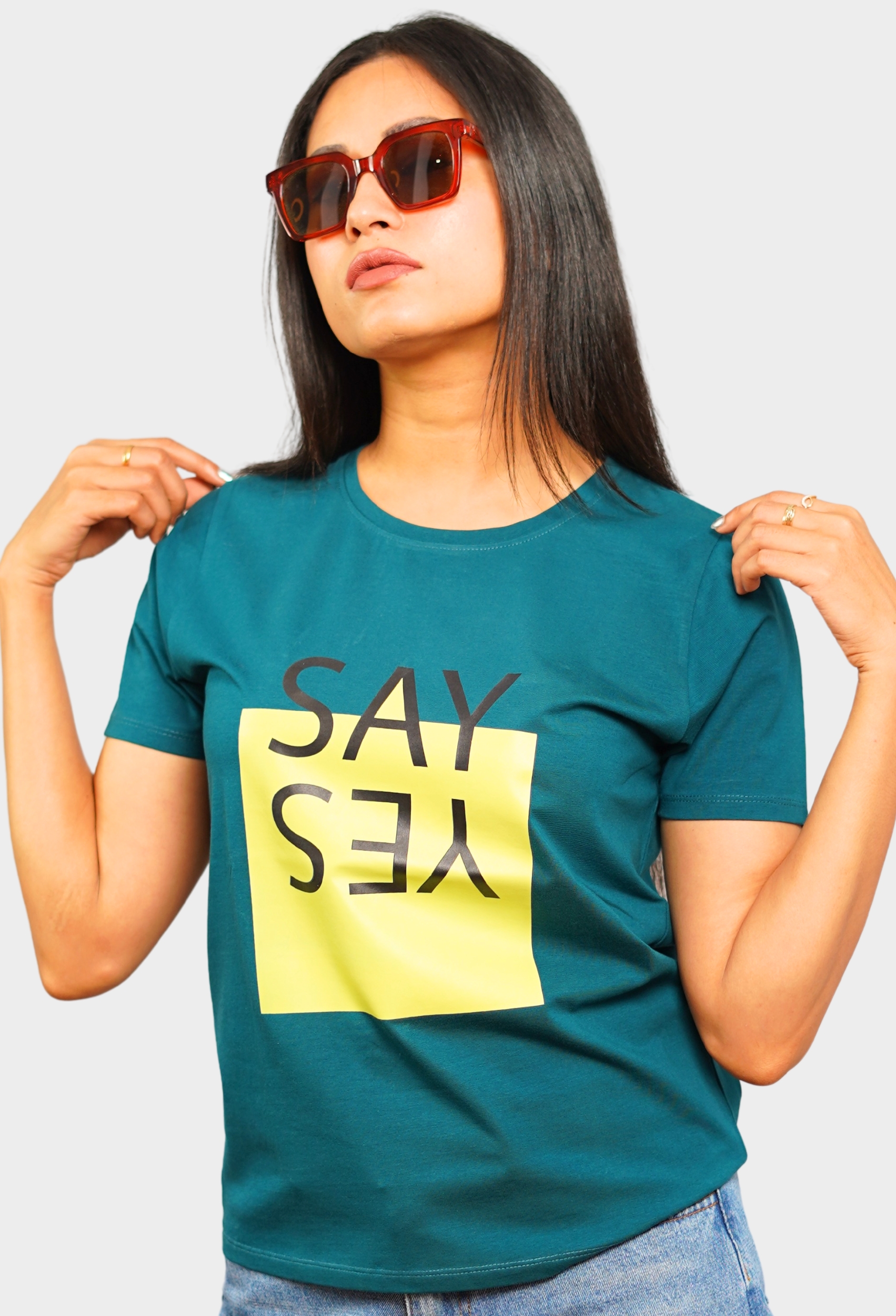 SAY YES TEAL GREEN ELITE T-SHIRT