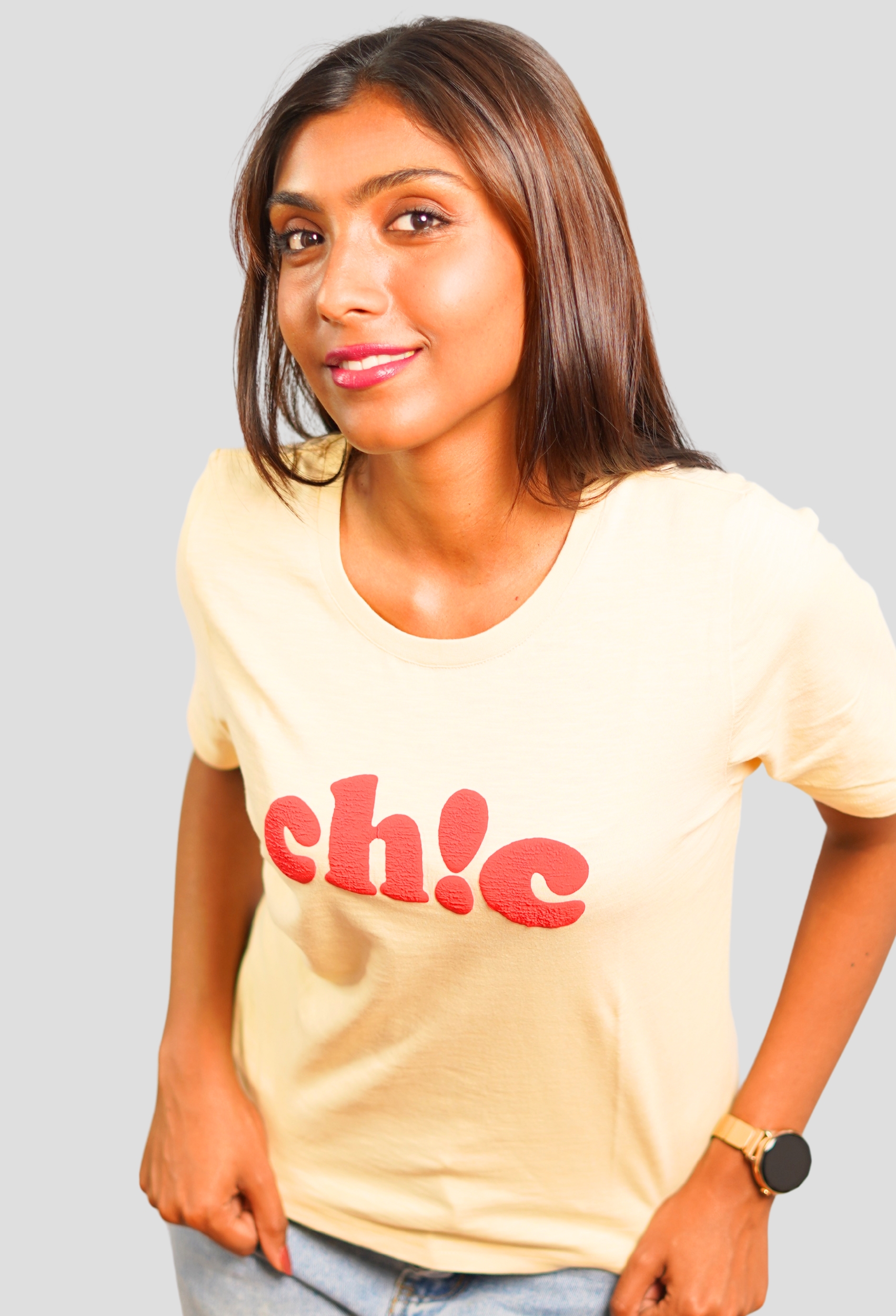 CHIC CREAM VINTAGE T-SHIRT