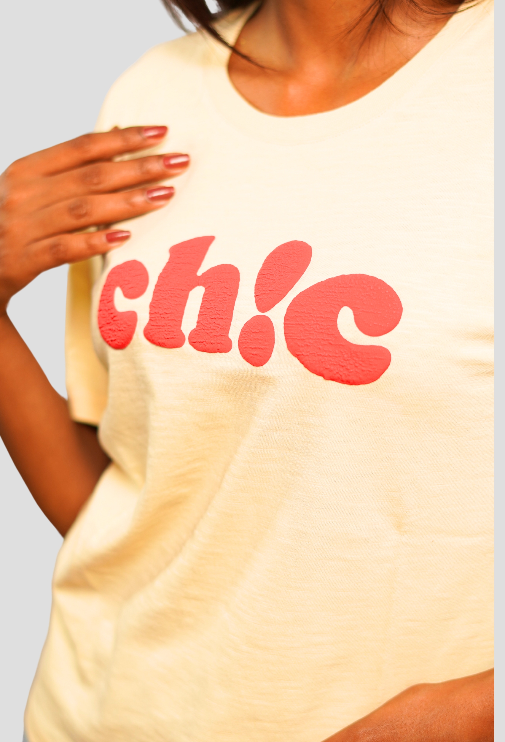 CHIC CREAM VINTAGE T-SHIRT