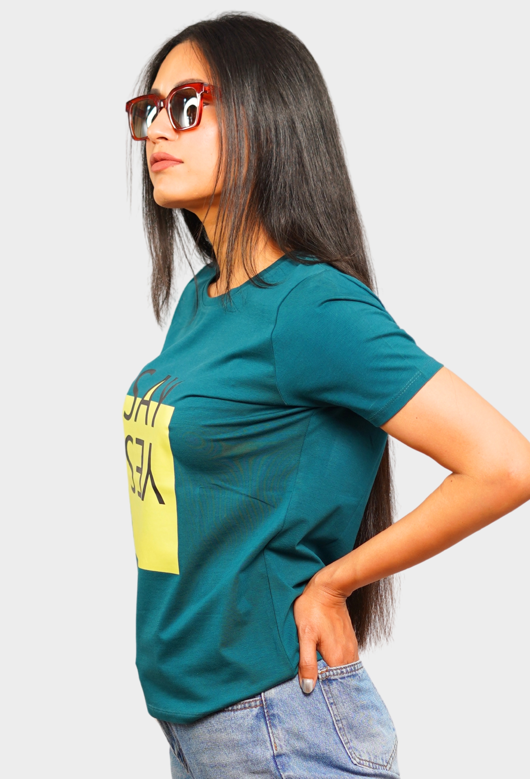 SAY YES TEAL GREEN ELITE T-SHIRT