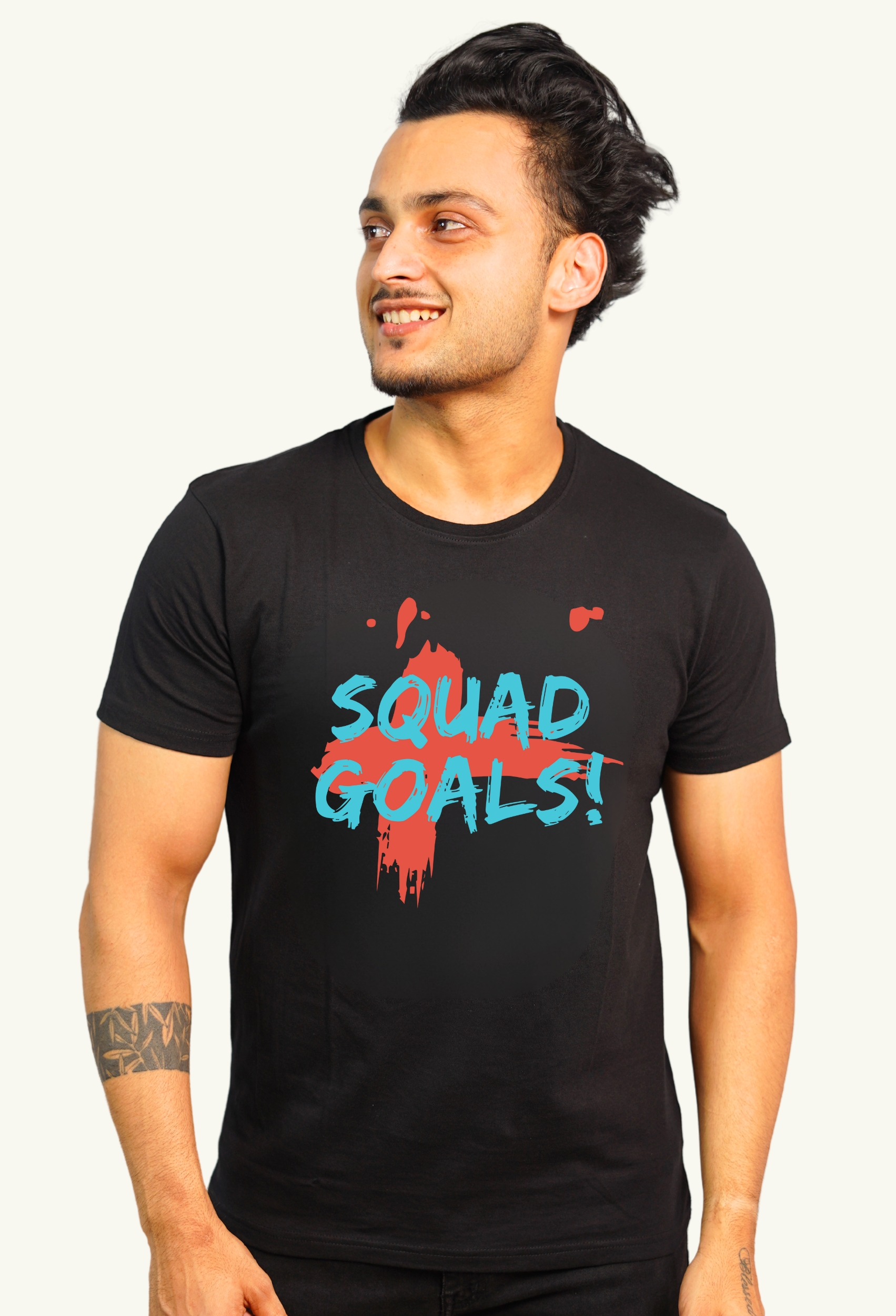 SQUAD GOALS! PURE BLACK CLASSIC T-SHIRT