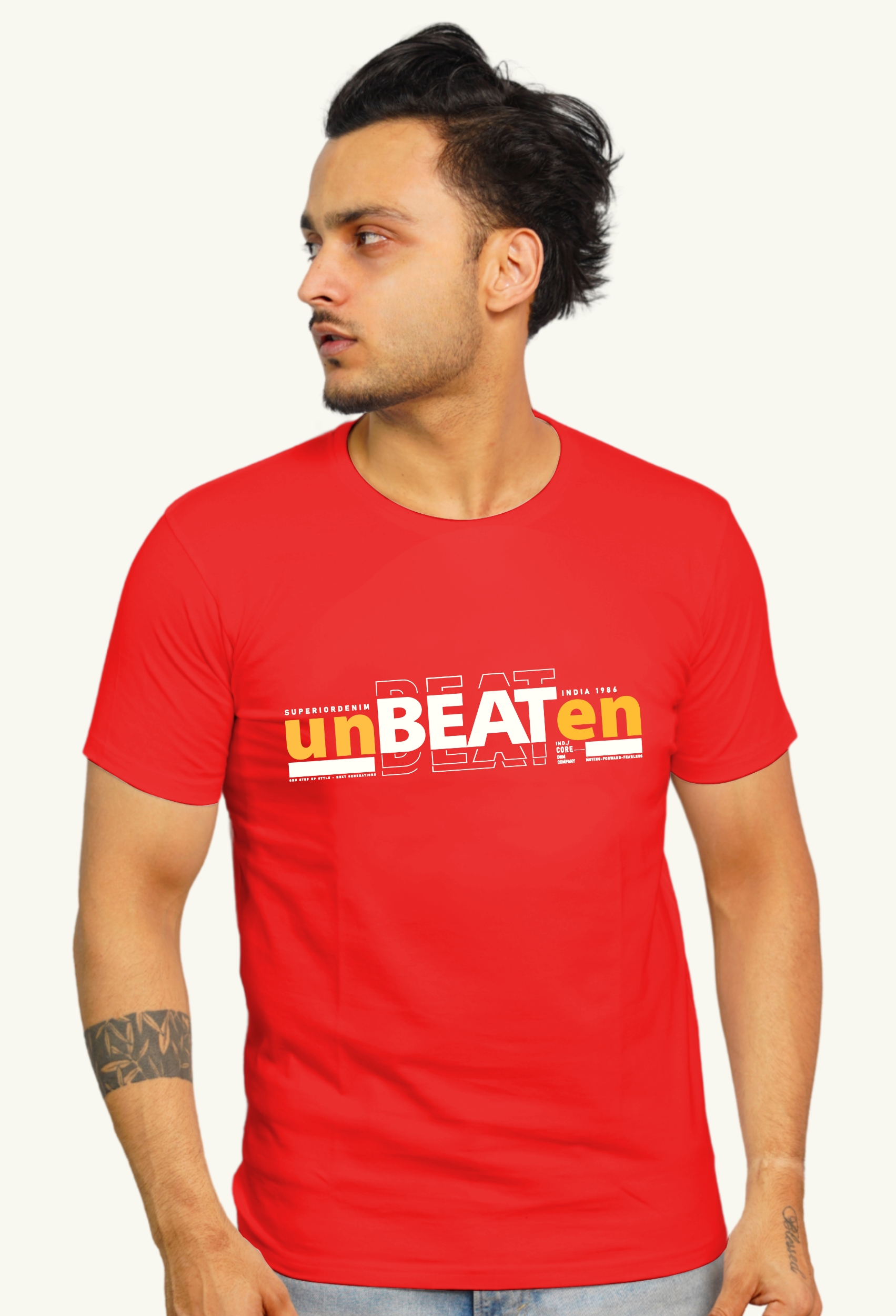 UNBEATEN CHERRY RED CLASSIC T-SHIRT