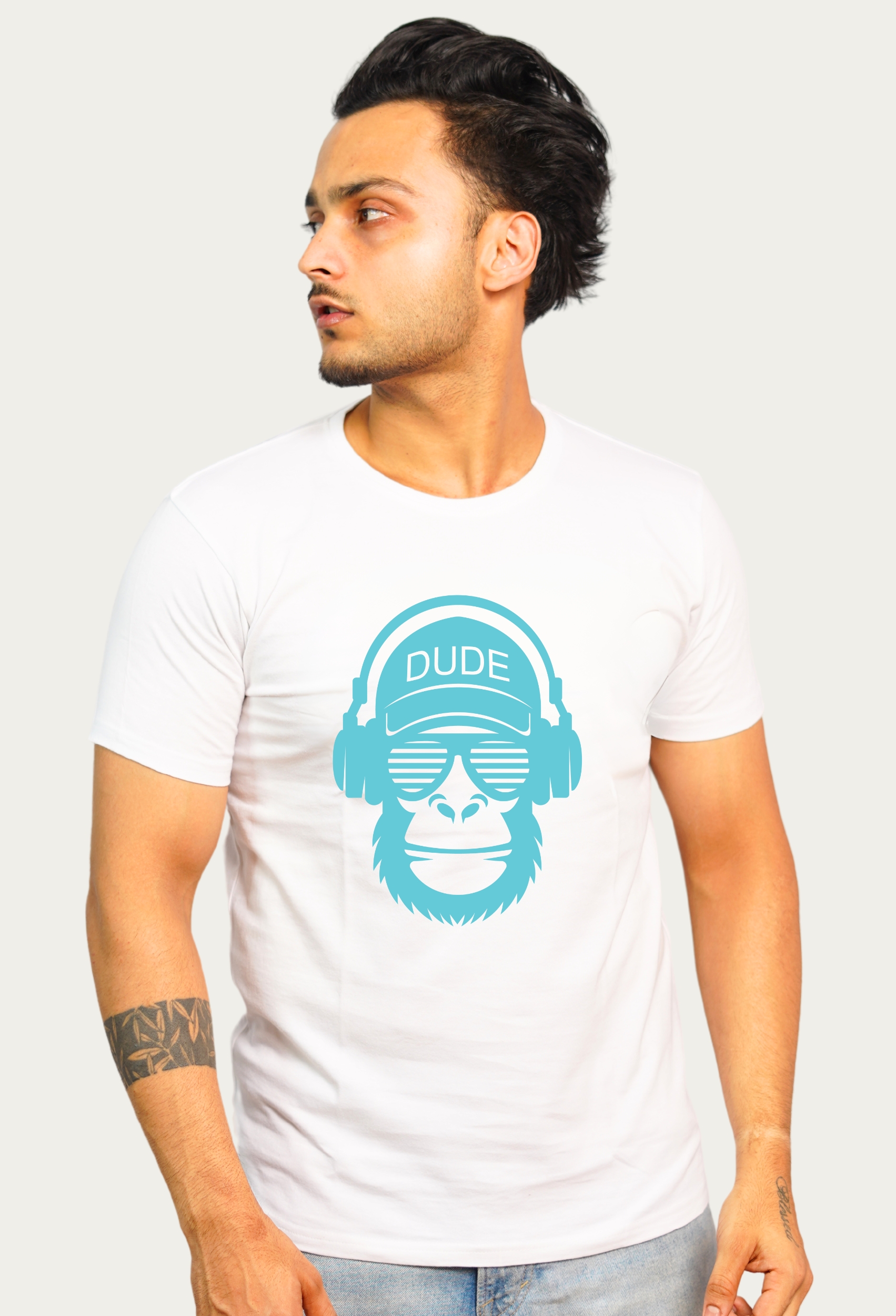 DUDE BLUE SNOW WHITE CLASSIC T-SHIRT