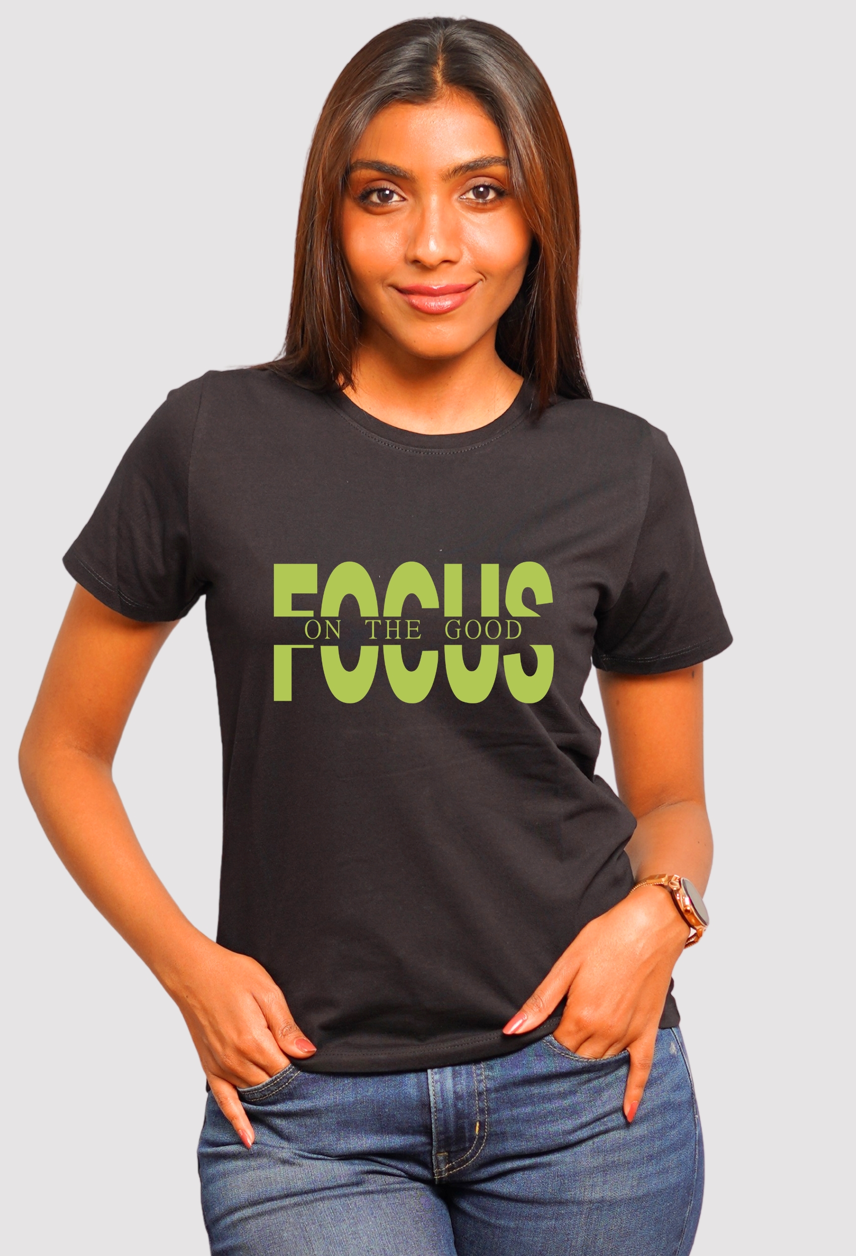 FOCUS ON THE GOOD PURE BLACK ELITE T-SHIRT