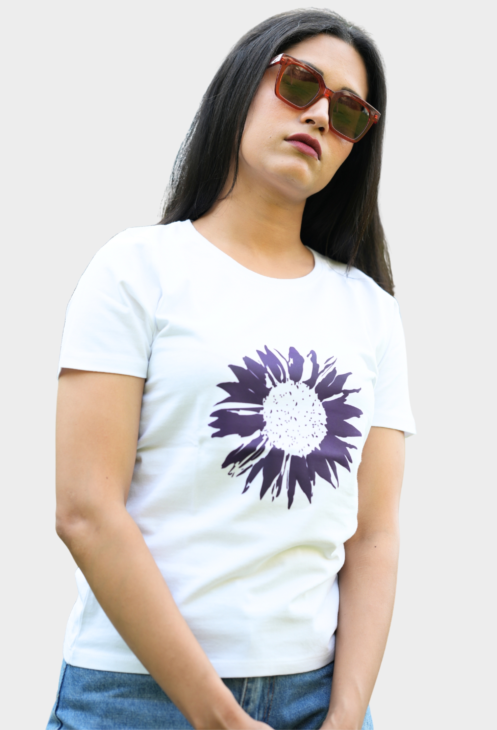 PURPLE SUNFLOWER CLASSIC T-SHIRT