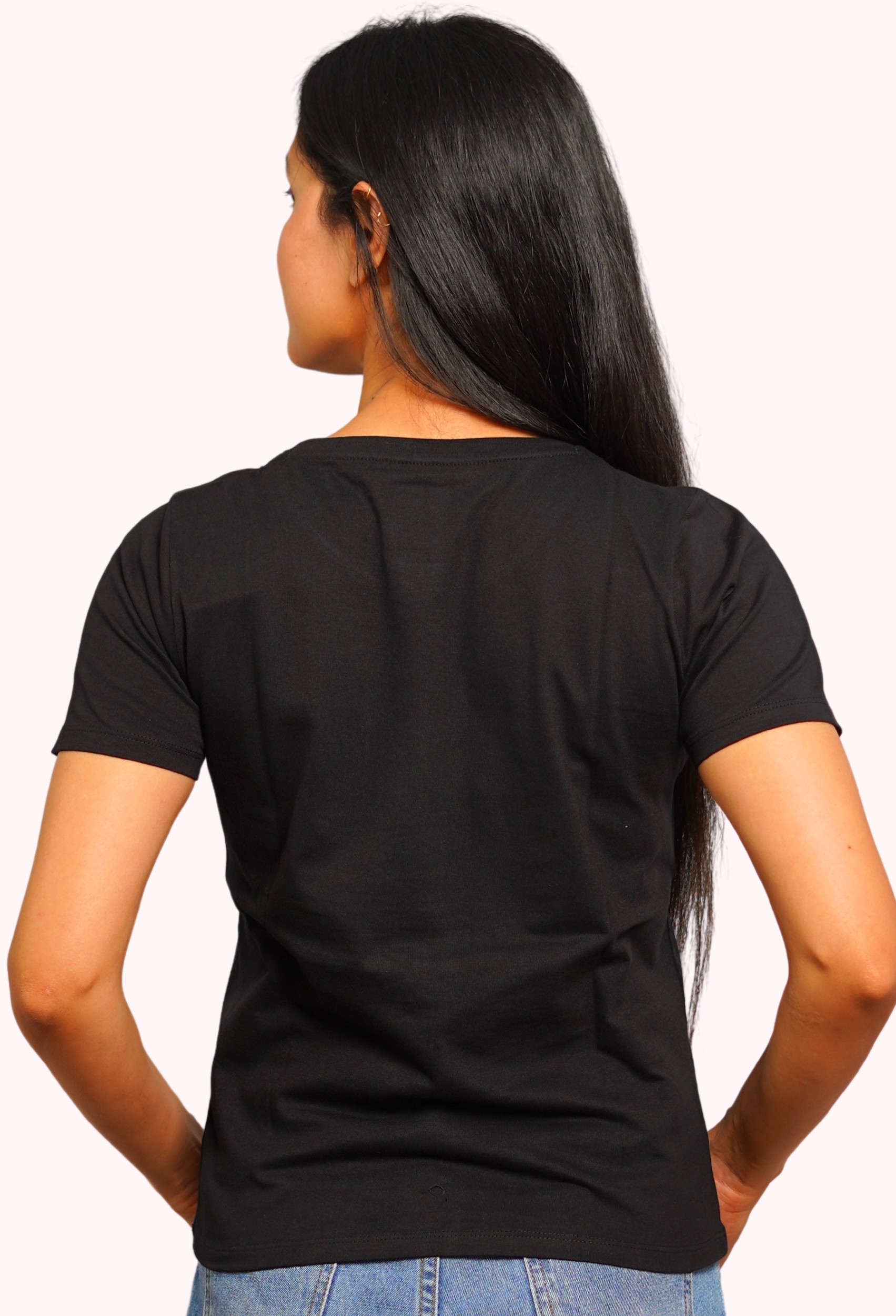 GRL PWR SNOW BLACK CLASSIC T-SHIRT