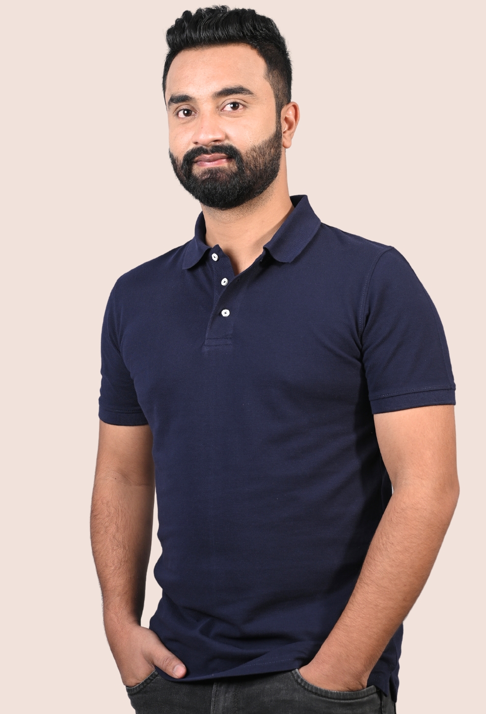 BLUE POLO T-SHIRT