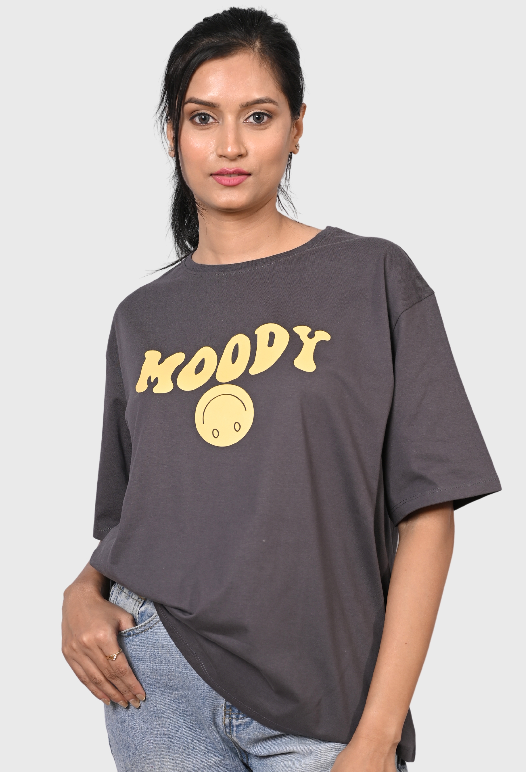 MOODY STONE GREY BAGGY T-SHIRT MOODY STONE GREY BAGGY T-SHIRT