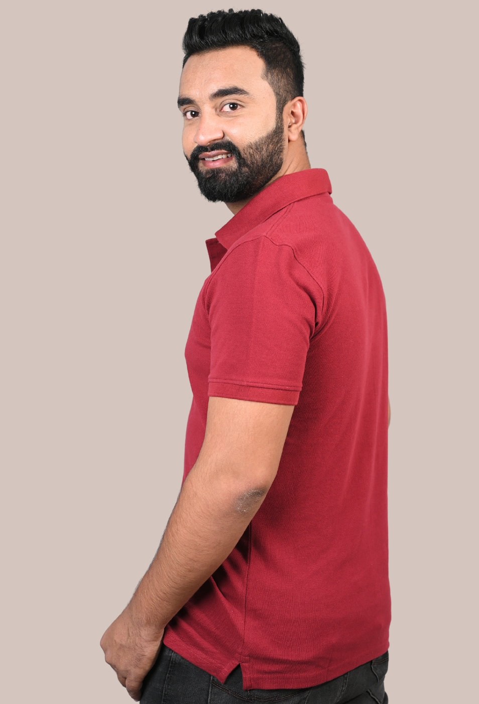 MAROON POLO T-SHIRT
