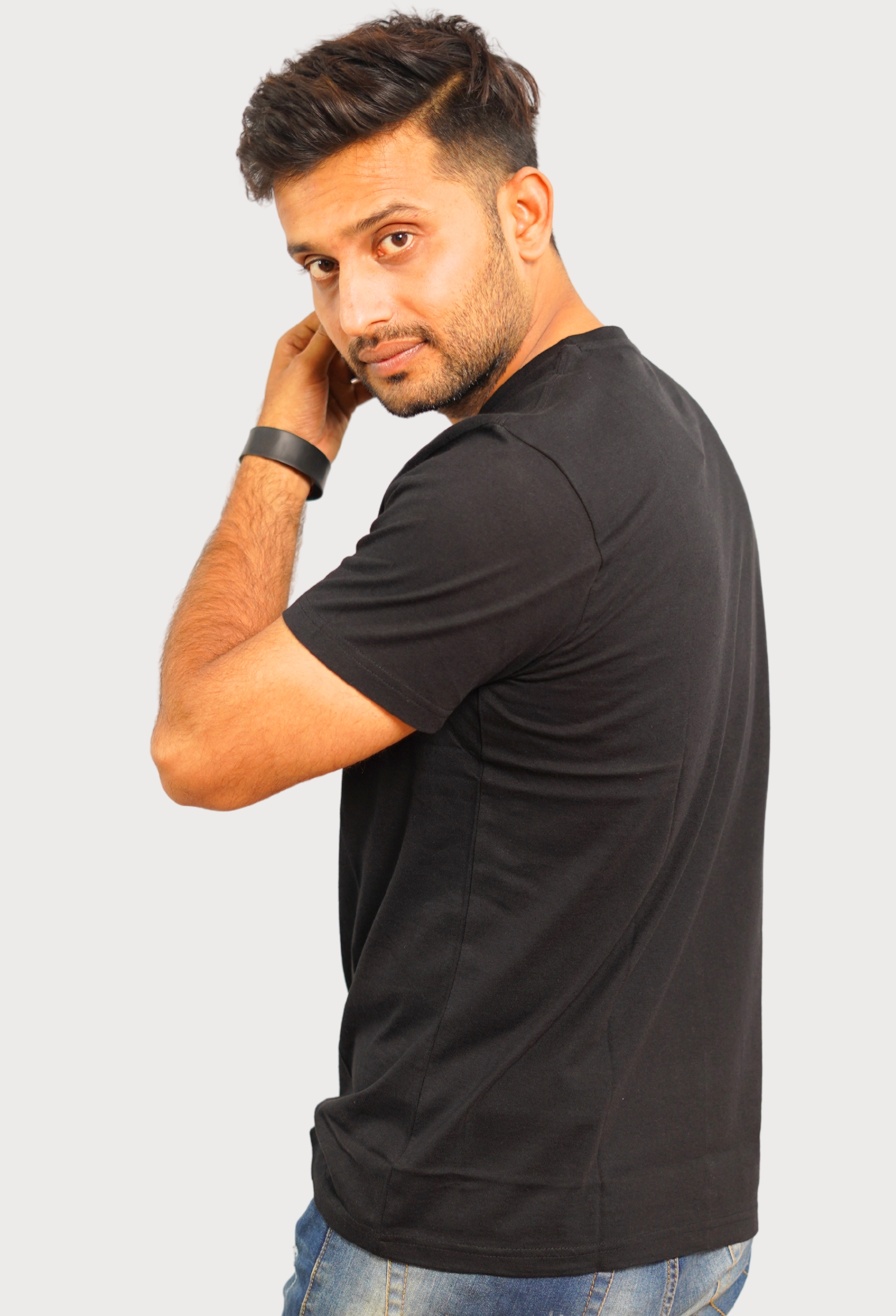 GOLDEN DUDE PURE BLACK CLASSIC T-SHIRT