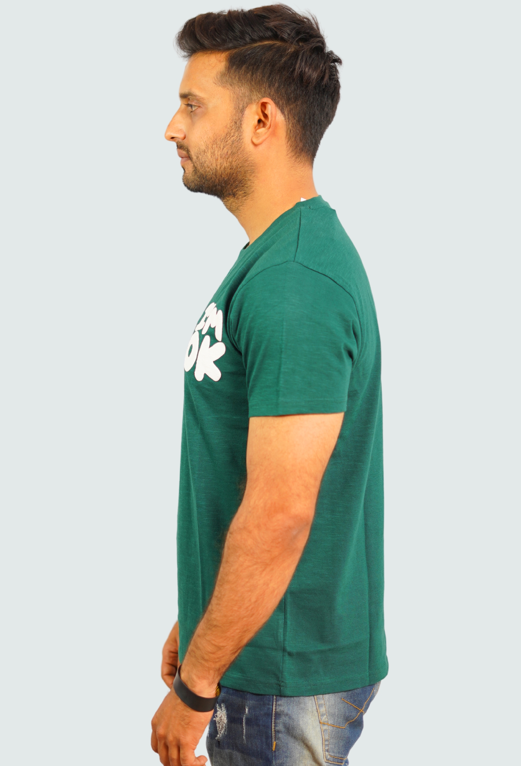 I AM OK BOTTLE GREEN VINTAGE T- SHIRT