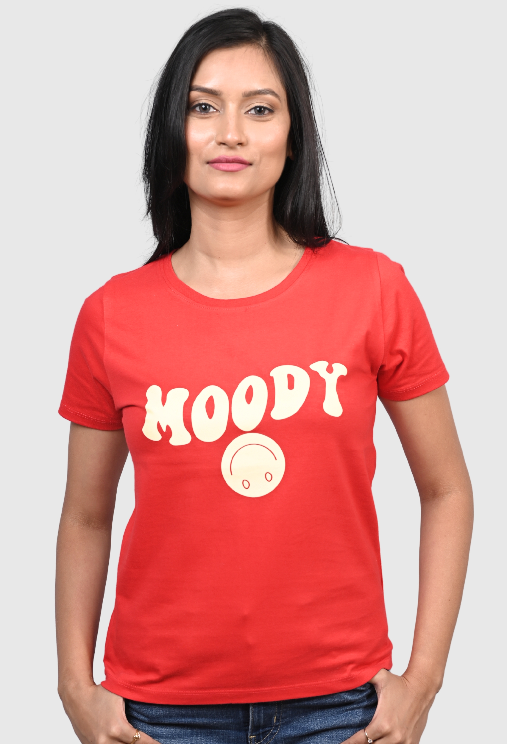 MOODY CHERRY RED CLASSIC T-SHIRT