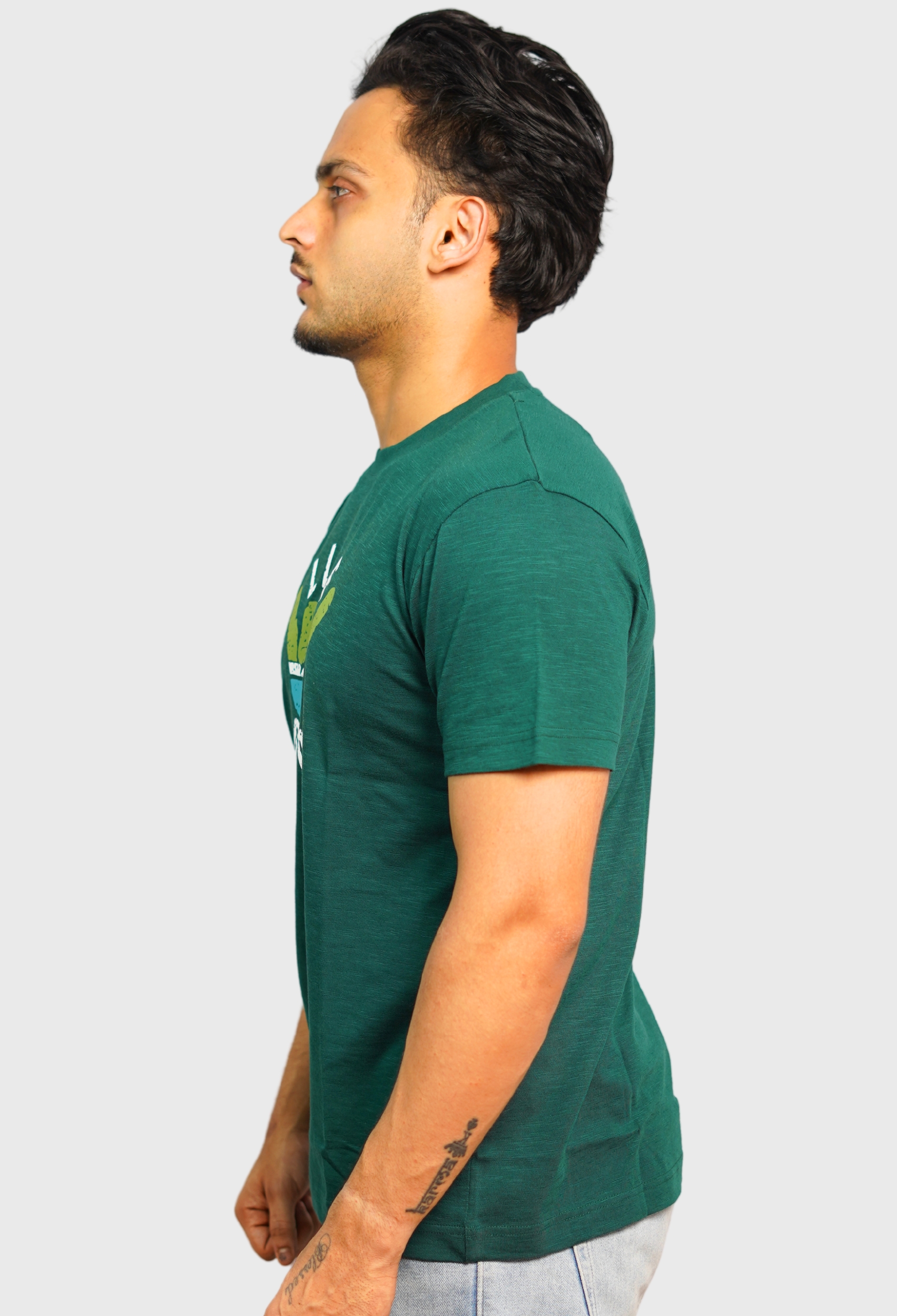 LIFE GOOD BOTTLE GREEN VINTAGE T- SHIRT