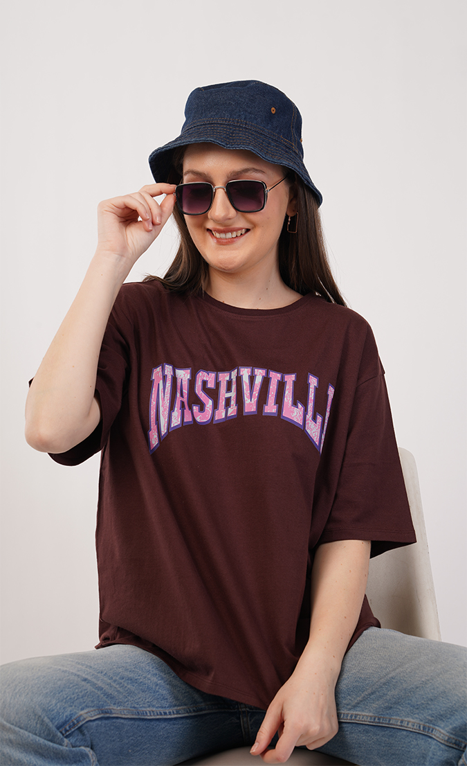 TrendyBrown Women's Loose Fit T-Shirt – Single Jersey 180 GSM | S, M, L