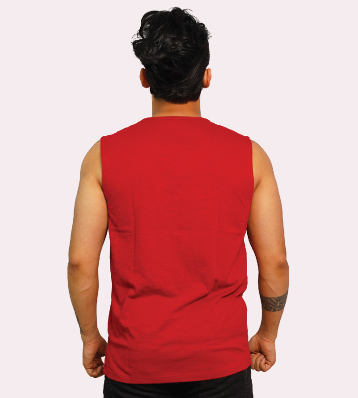 LOOSE VEST VINTAGE T-SHIRT RUBY PINK