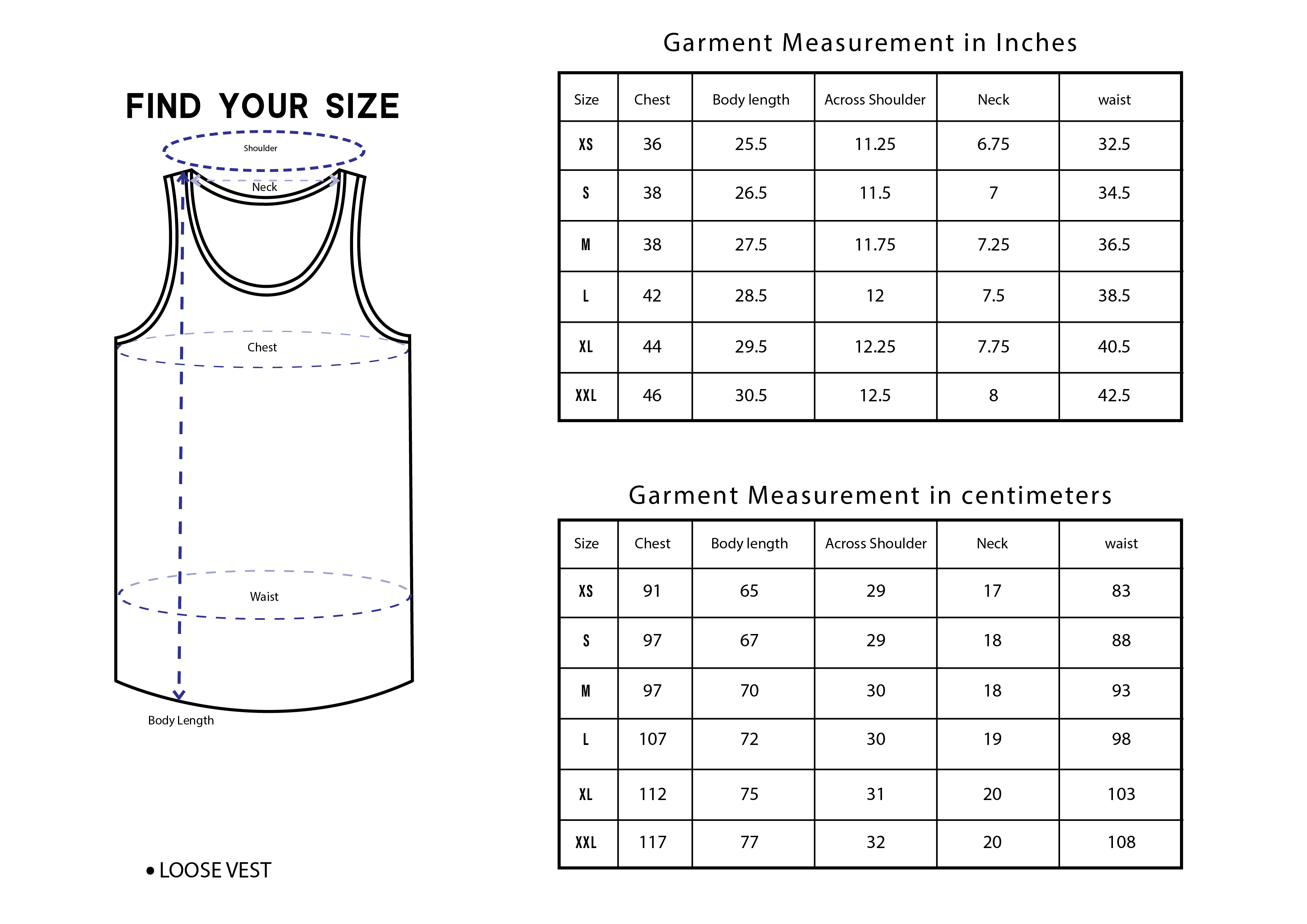 LOOSE VEST VINTAGE T-SHIRT