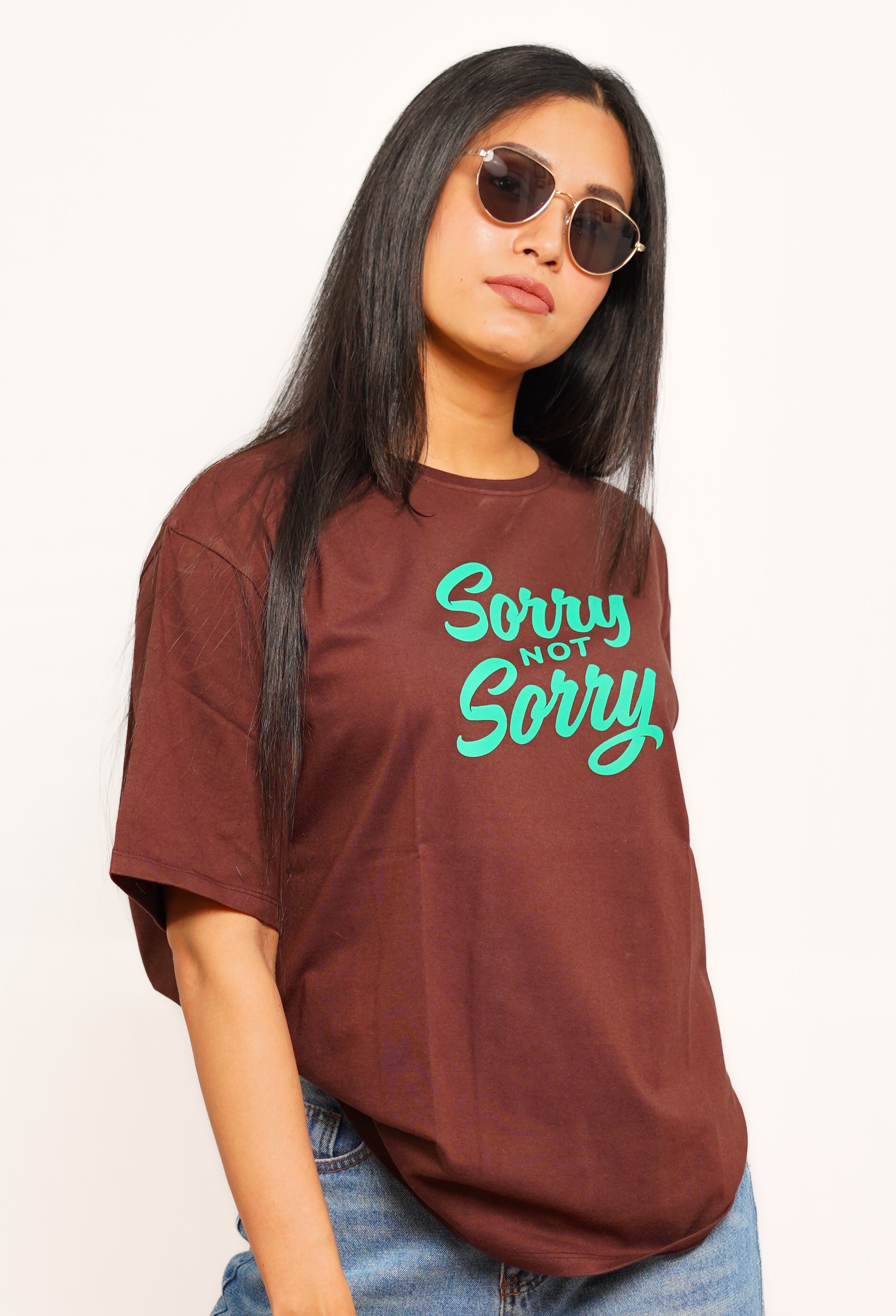 SORRY NOT SORRY DARK CHOCLATE CLASSIC T-SHIRT SORRY NOT SORRY DARK CHOCLATE CLASSIC T-SHIRT