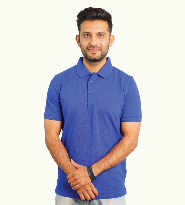 ROYAL BLUE POLO T-SHIRT