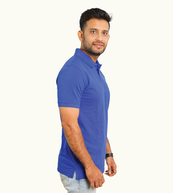 ROYAL BLUE POLO T-SHIRT