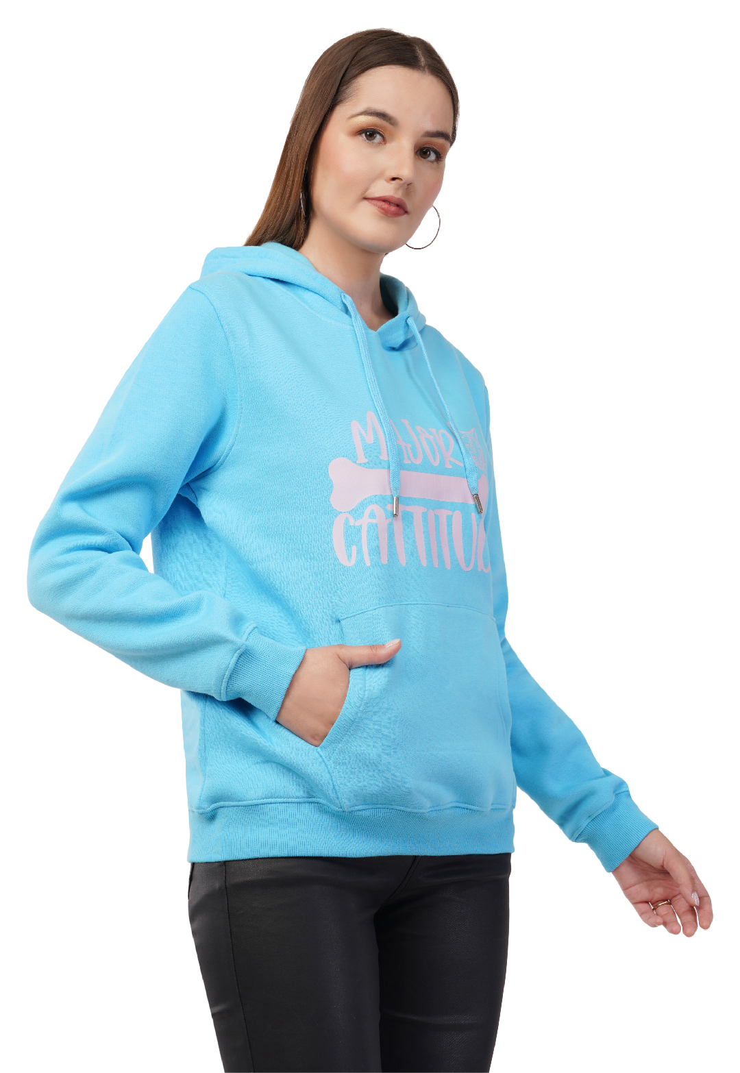 HOODED SWEATSHIRT BLUE