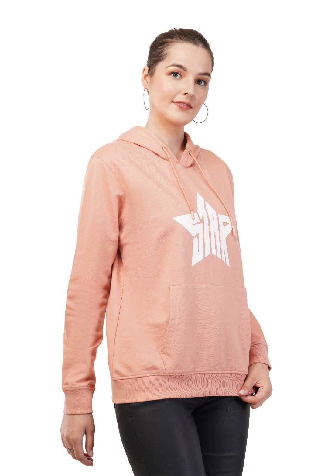 pink star hoodie
