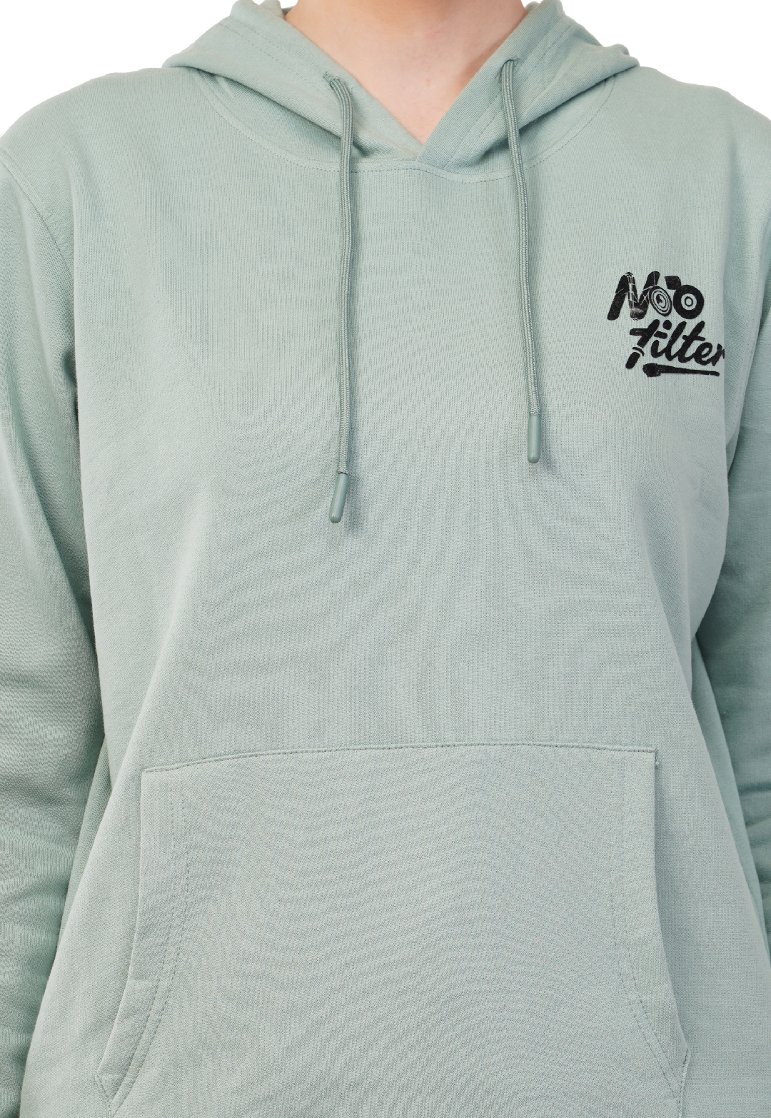 HOODED SWEATSHIRT PASTEL GREEN