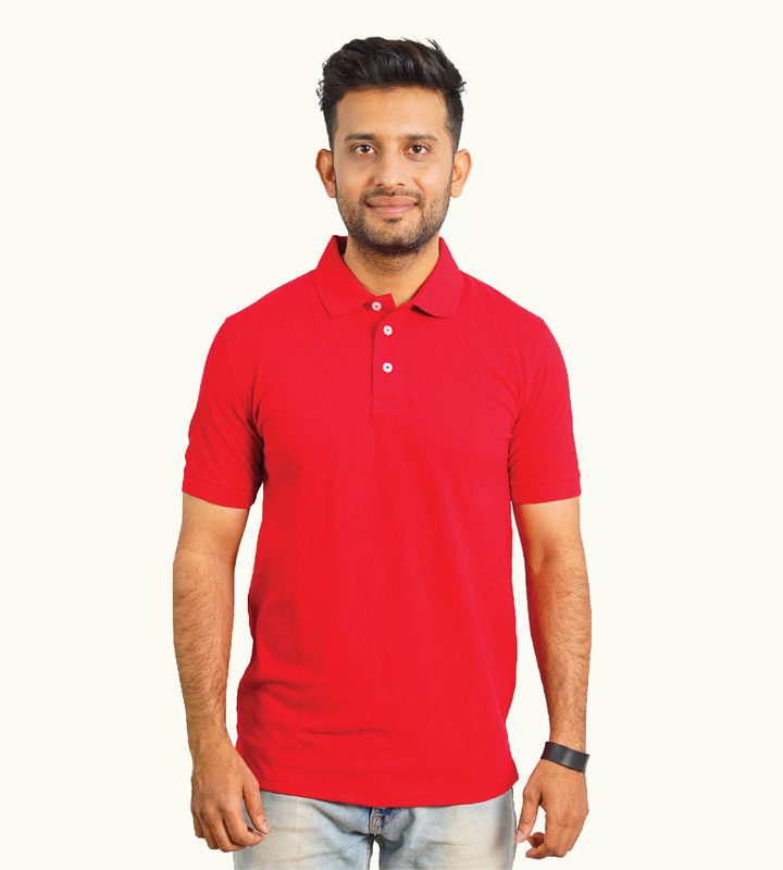 RED POLO T-SHIRT