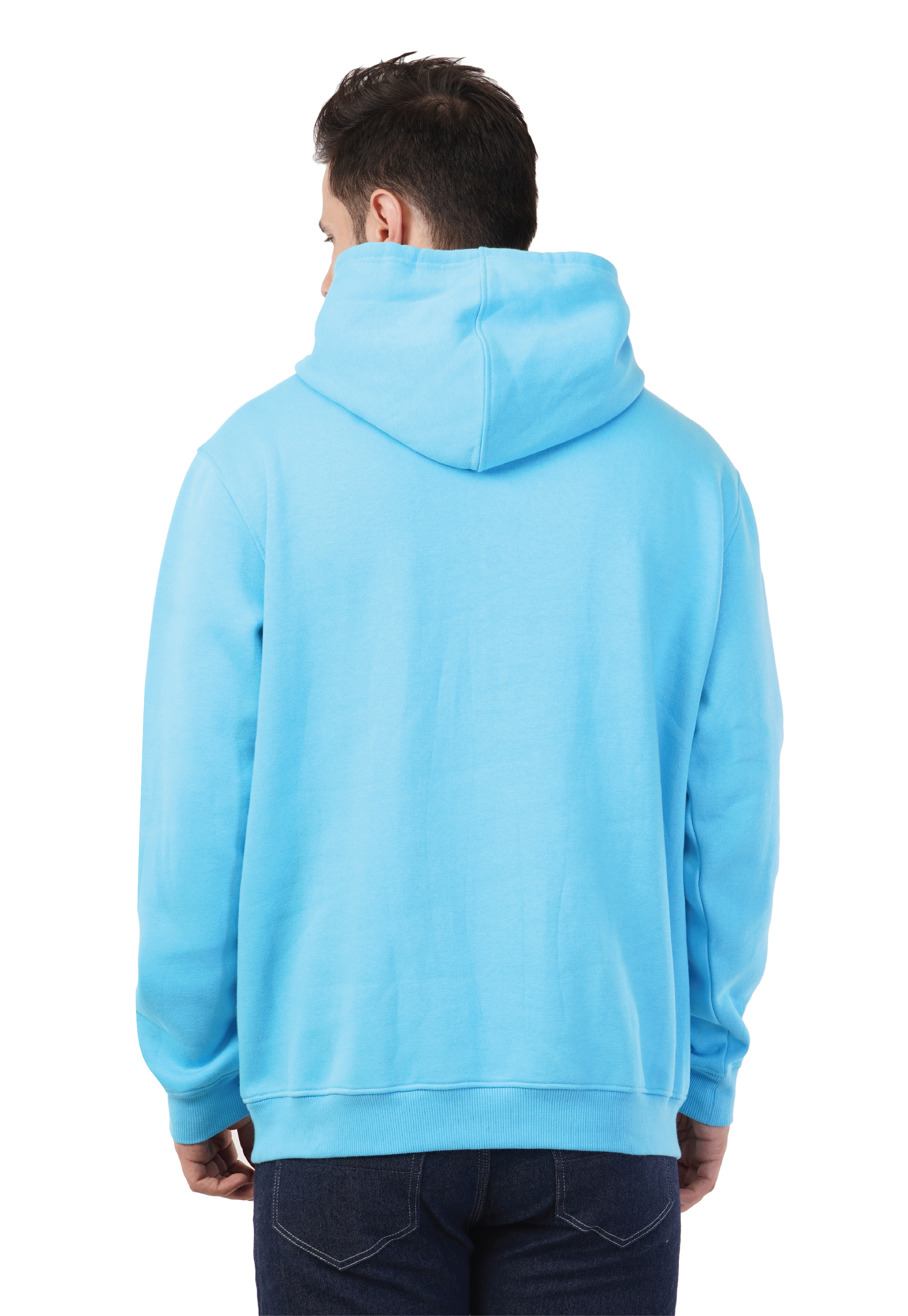 MALE HOODED SWEATSHIRT BLUE