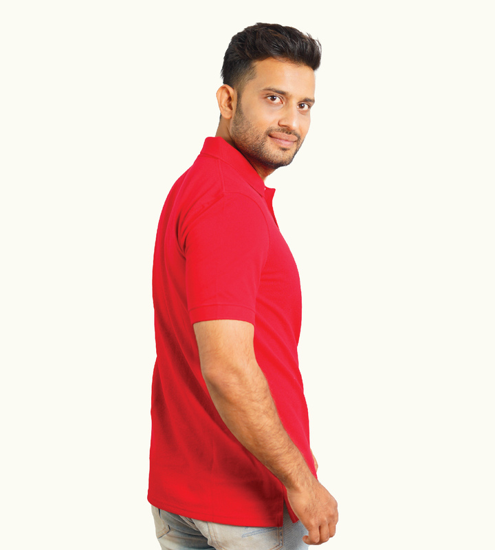 RED POLO T-SHIRT