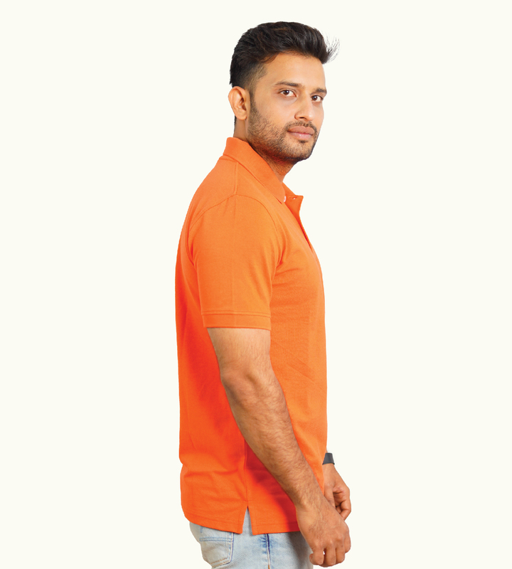 ORANGE POLO T-SHIRT