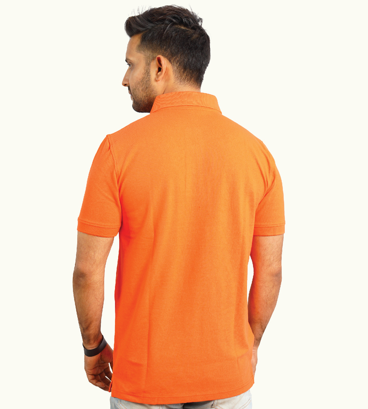 ORANGE POLO T-SHIRT