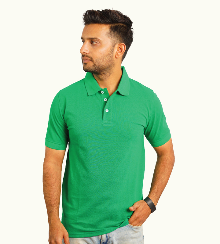GREEN POLO T-SHIRT