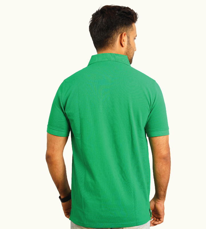 GREEN POLO T-SHIRT