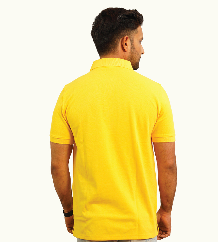 YELLOW POLO T-SHIRT