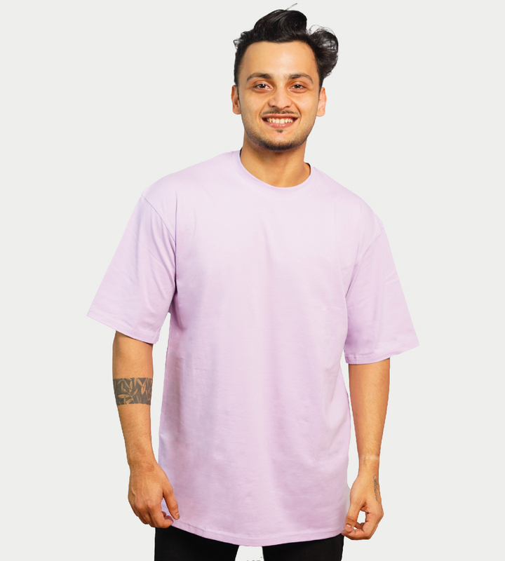 MALE LOOSE FIT T-SHIRT LILAC COLOR