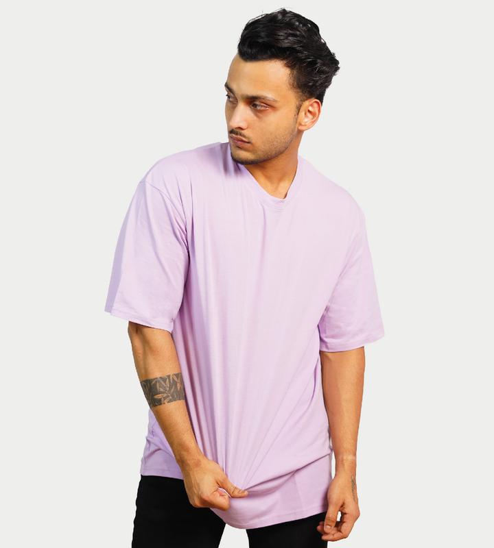 MALE LOOSE FIT T-SHIRT LILAC COLOR
