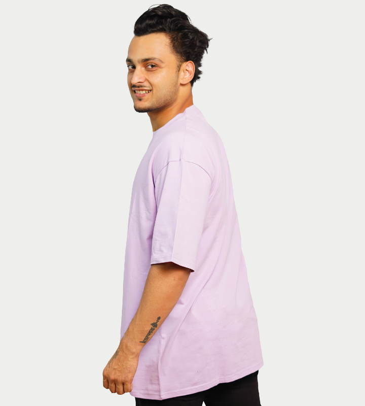 MALE LOOSE FIT T-SHIRT LILAC COLOR