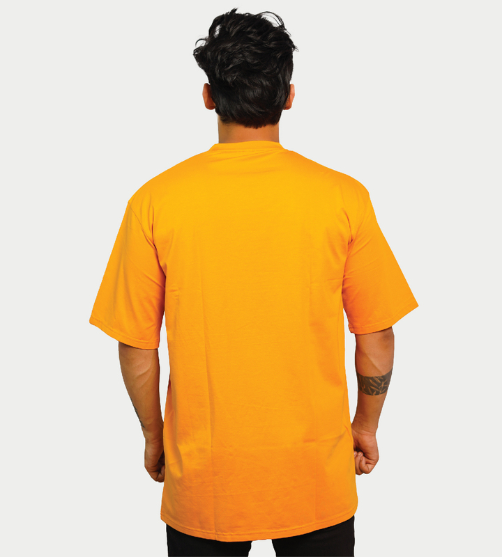 MALE LOOSE FIT T-SHIRT MUSTARD COLOR MALE LOOSE FIT T-SHIRT MUSTARD COLOR